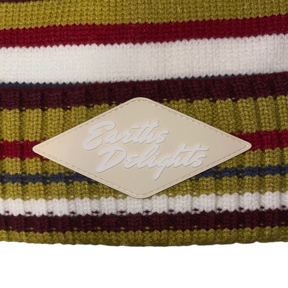 ASOS Fisherman Ribbed Beanie In Multi-Color Stripes - Picture 5 of 5